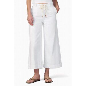 NWT Joe's Jeans The Addison White Wide Leg Linen Blend Pants Women's 26 $198